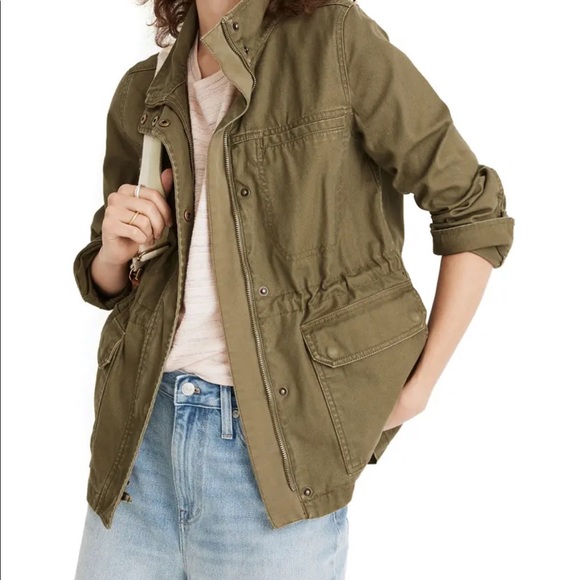 Madewell Jackets & Blazers - Madewell green utility jacket S